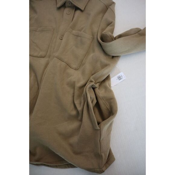 Old Navy 808189-00 Women's Sz 2X Sliced Bread/Beige Fleece Tunic Shacket - Picture 5 of 9